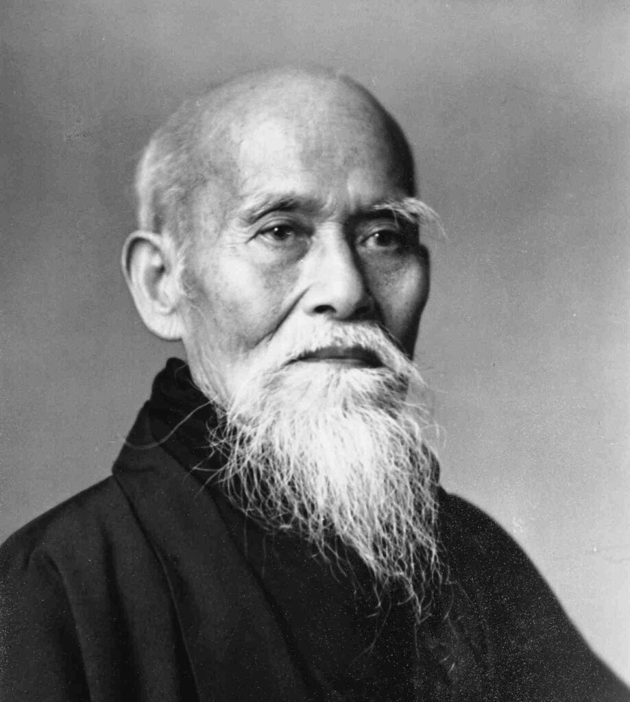 Ueshiba Morihei, az aikido alapítója, O-sensei